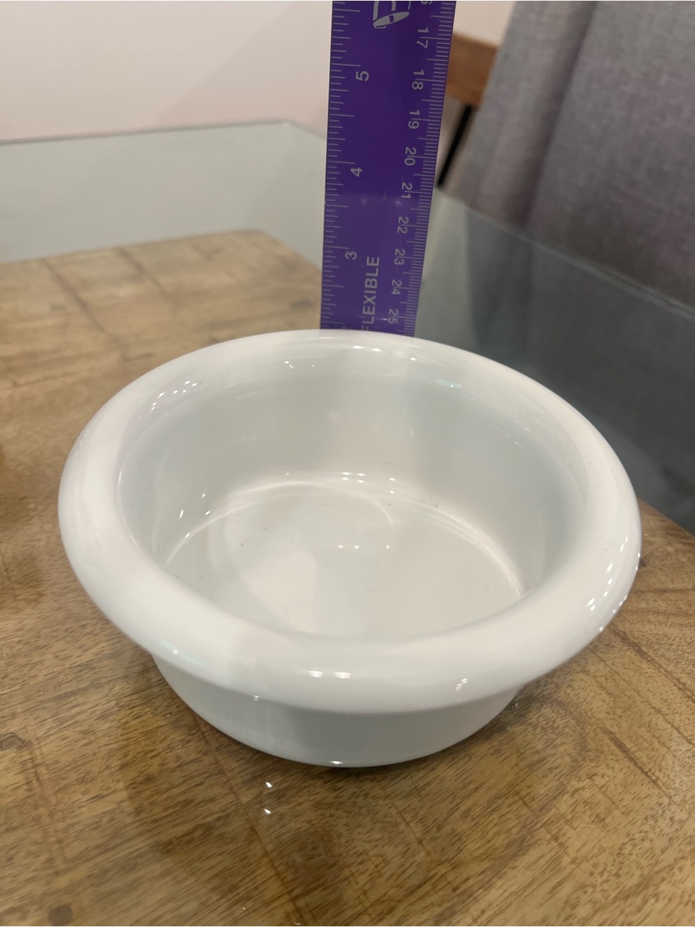 Crate&Barrel White Ceramic Serving Bowl
